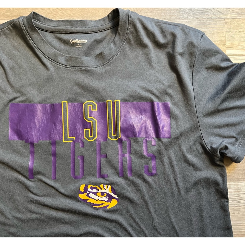 Captivating Apparel : jersey style LSU tee